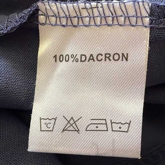 Navy Tiered Tunic Blouse with Elastic Cuffs, size 2XL - Picture 4 of 5